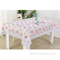 Peva Tablecloth Round PEVA Tablecloth with Lace Edge Supplier